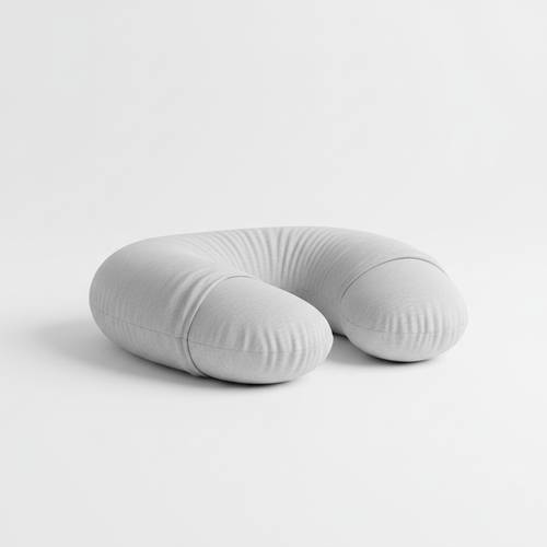 Coussin de maternité en U gris doux
