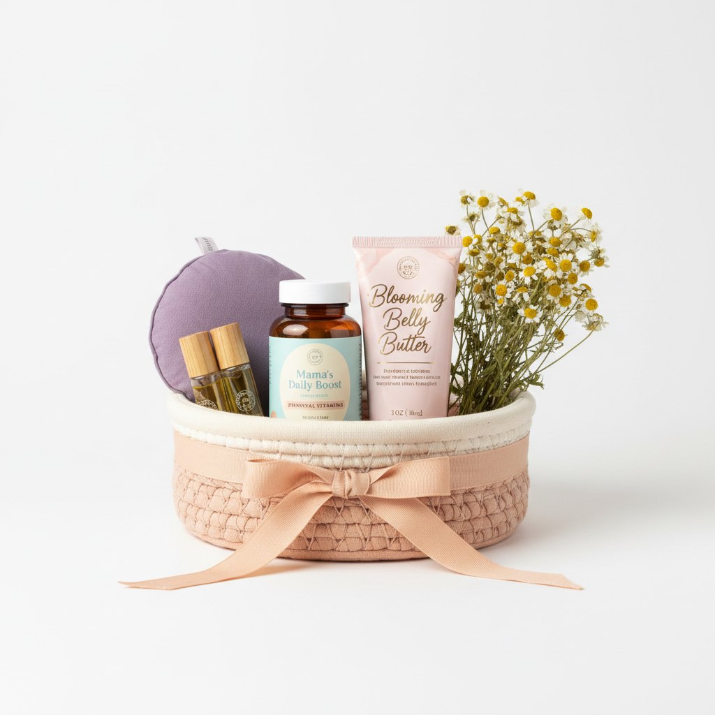 Kit bien-être grossesse avec produits de soin